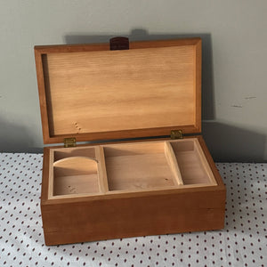 Box with hinged lid & trays